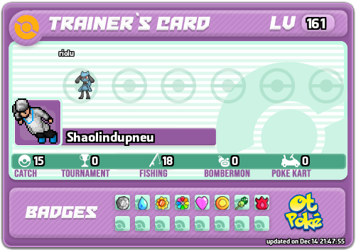 Shaolindupneu Card otPokemon.com