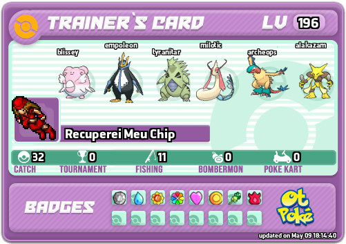 Recuperei Meu Chip Card otPokemon.com