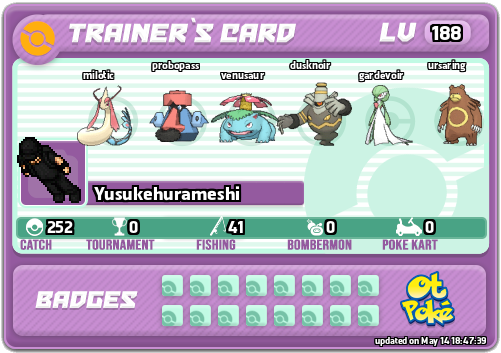 Yusukehurameshi Card otPokemon.com