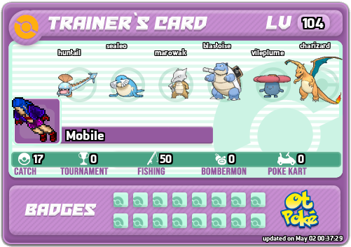 Mobile Card otPokemon.com