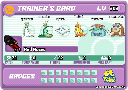 Red Nozes Card otPokemon.com