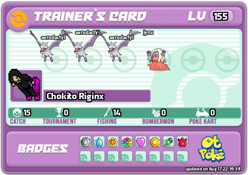 Chokito Riginx Card otPokemon.com
