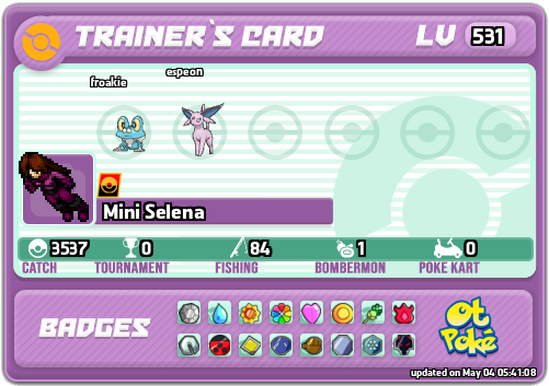Mini Selena Card otPokemon.com