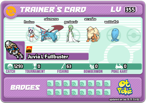 Juvia L Fullbuster Card otPokemon.com
