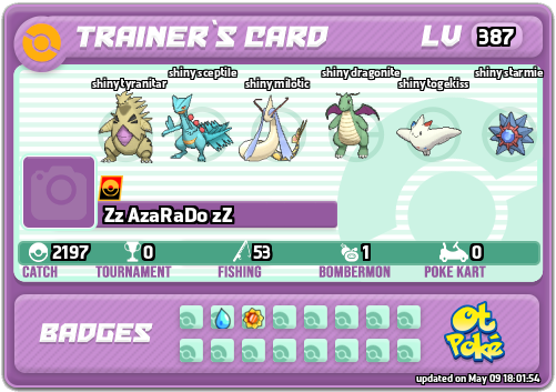 Zz AzaRaDo zZ Card otPokemon.com