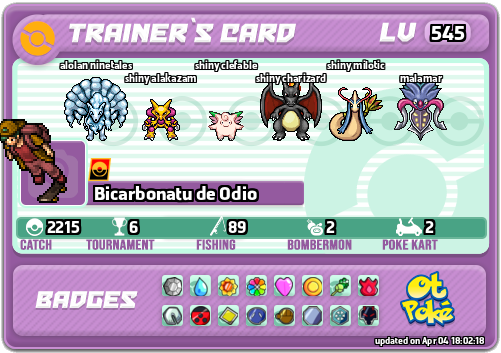 Bicarbonatu de Odio Card otPokemon.com