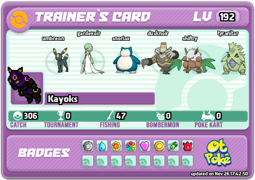 Kayoks Card otPokemon.com