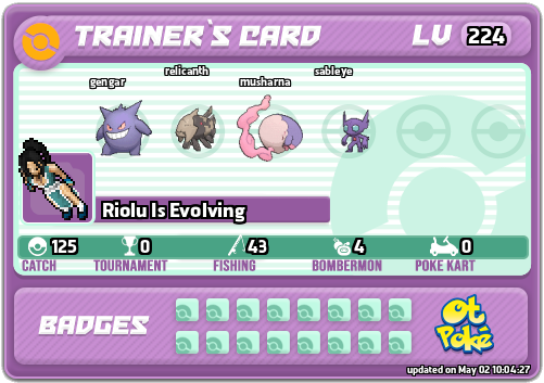 Riolu Is Evolving Card otPokemon.com