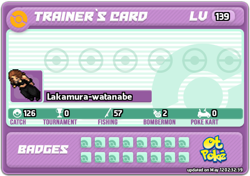 Lakamura-watanabe Card otPokemon.com
