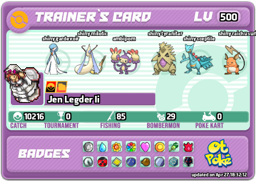 Jen Legder Ii Card otPokemon.com