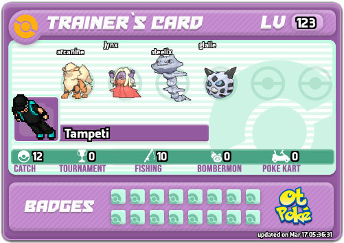 Tampeti Card otPokemon.com