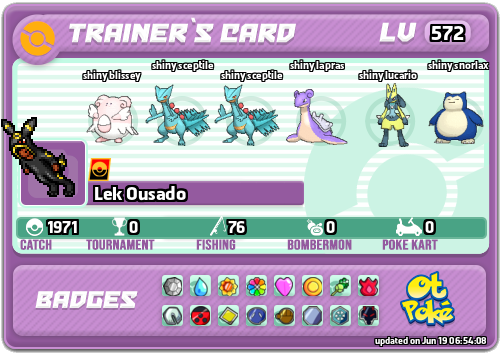 Lek Ousado Card otPokemon.com