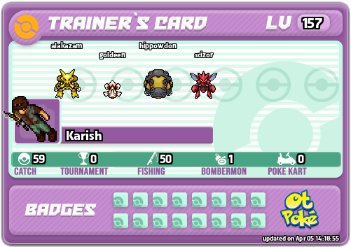 Karish Card otPokemon.com