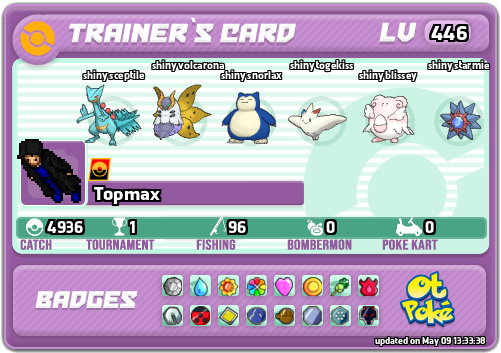 Topmax Card otPokemon.com