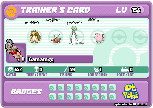 Gamamgg Card otPokemon.com
