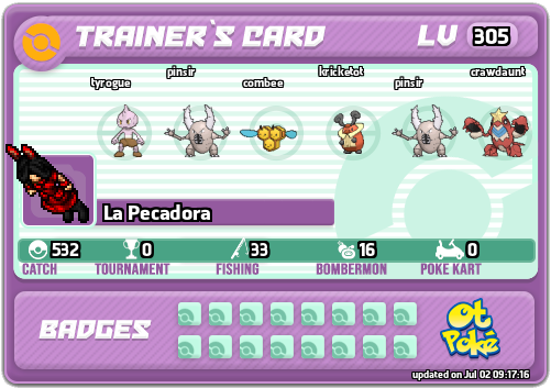 La Pecadora Card otPokemon.com