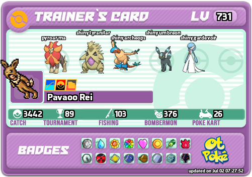 Pavaoo Rei Card otPokemon.com