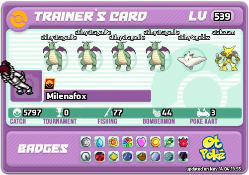 Milenafox Card otPokemon.com