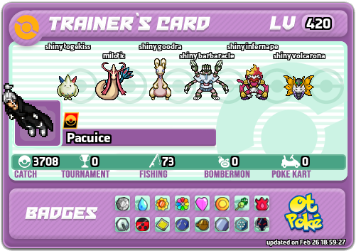 Pacuice Card otPokemon.com