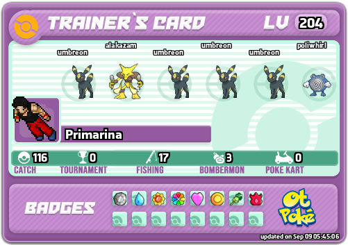 Primarina Card otPokemon.com
