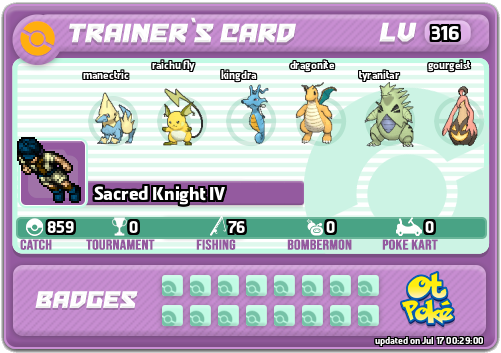 Sacred Knight IV Card otPokemon.com