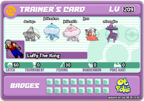 Luffy The King Card otPokemon.com