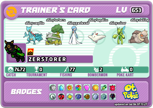 Z E R S T O R E R Card otPokemon.com