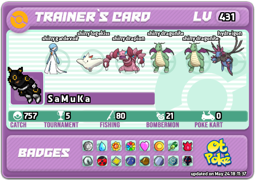 S a M u K a Card otPokemon.com