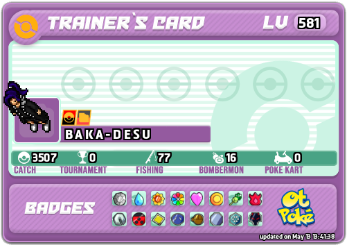 B A K A - D E S U Card otPokemon.com