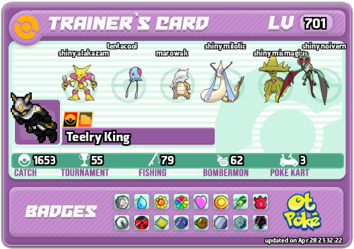 Teelry King Card otPokemon.com