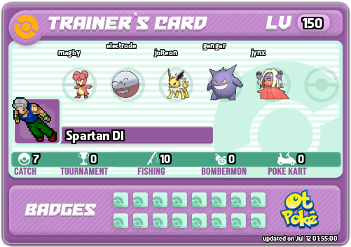 Spartan Dl Card otPokemon.com