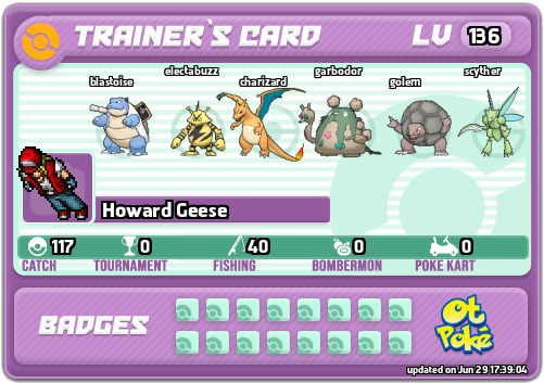 Howard Geese Card otPokemon.com