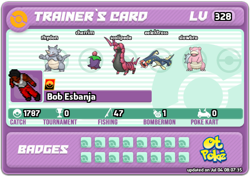 Bob Esbanja Card otPokemon.com