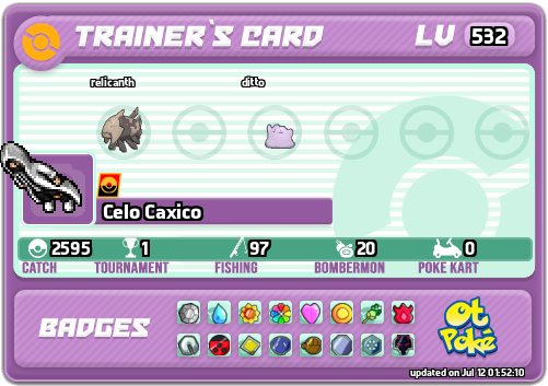 Celo Caxico Card otPokemon.com