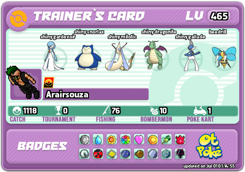 Arairsouza Card otPokemon.com