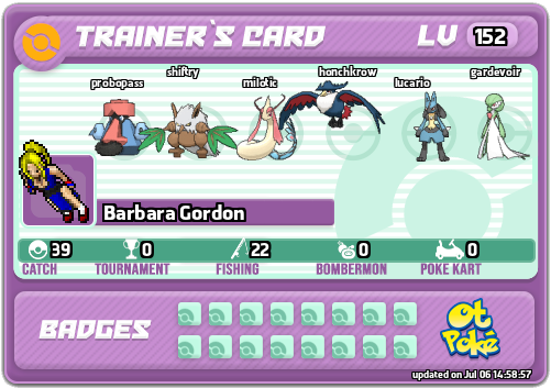 Barbara Gordon Card otPokemon.com