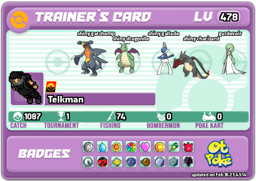 Telkman Card otPokemon.com