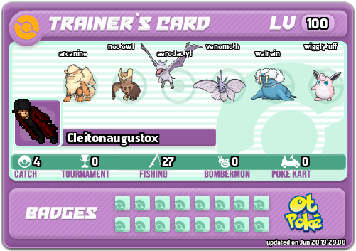 Cleitonaugustox Card otPokemon.com