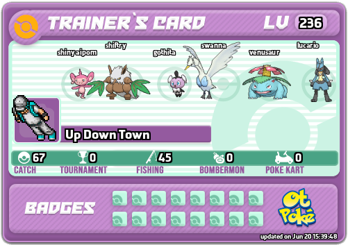 Up Down Town Card otPokemon.com