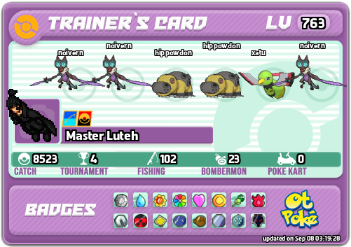 Master Luteh Card otPokemon.com