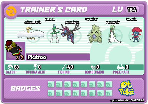 Pkstroo Card otPokemon.com