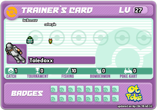 Toledoxx Card otPokemon.com
