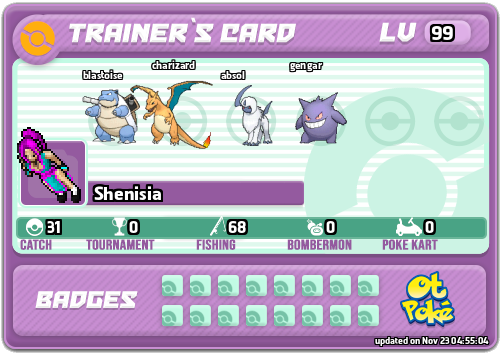 Shenisia Card otPokemon.com