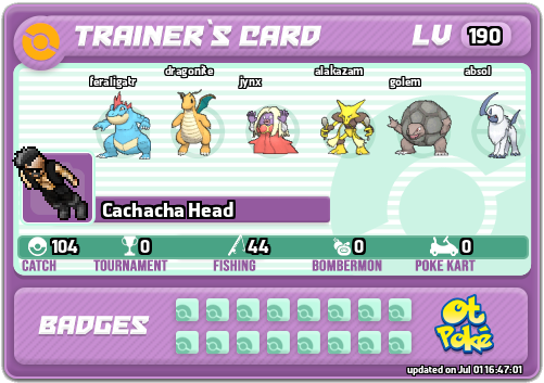 Cachacha Head Card otPokemon.com