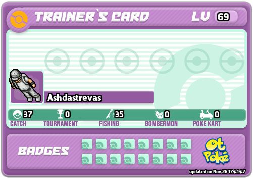 Ashdastrevas Card otPokemon.com