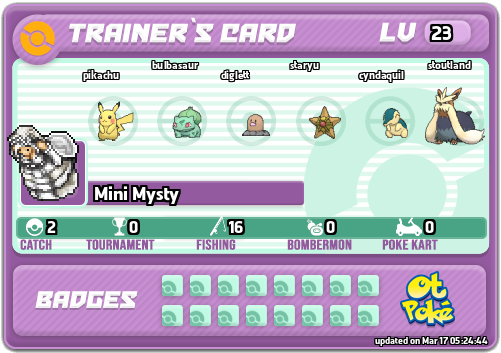 Mini Mysty Card otPokemon.com