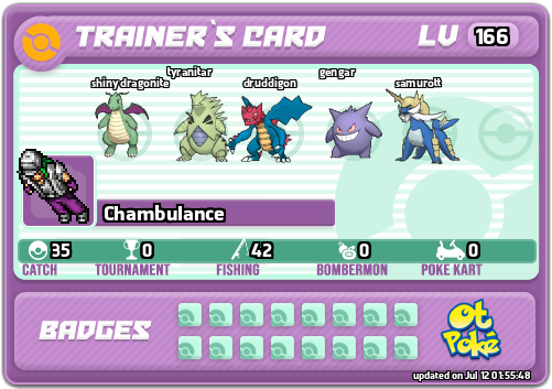 Chambulance Card otPokemon.com