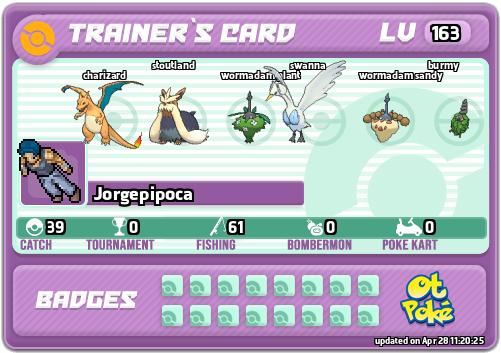 Jorgepipoca Card otPokemon.com