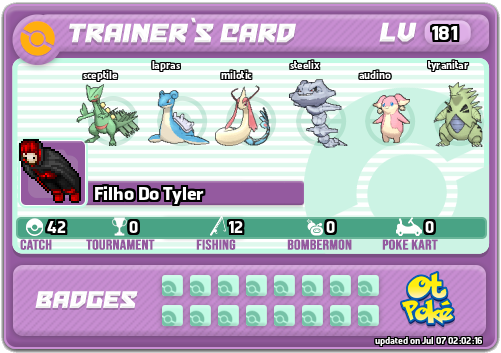 Filho Do Tyler Card otPokemon.com