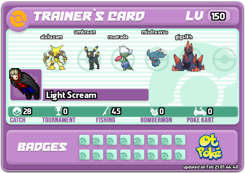 Light Scream Card otPokemon.com